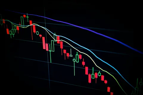Mum grafikli borsa ekranı